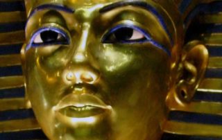 Totenmaske des Pharaos Tutanchamun (Detail)