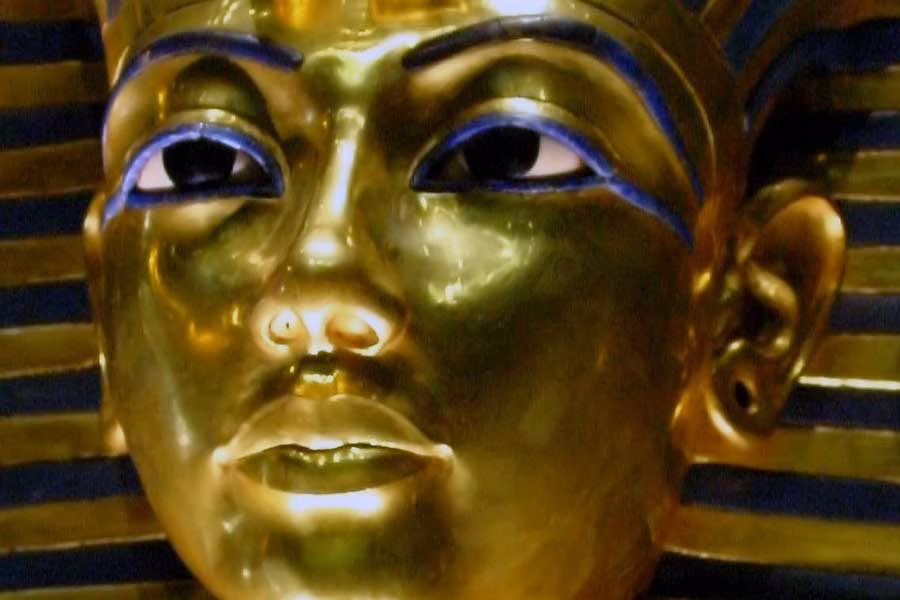 Totenmaske des Pharaos Tutanchamun (Detail)